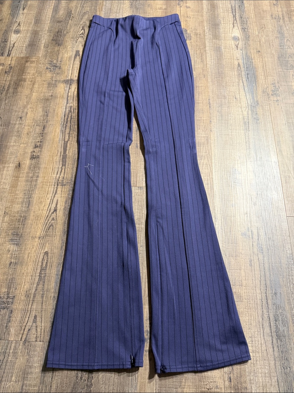 ALO Yoga navy Pinstripe Flared Pants